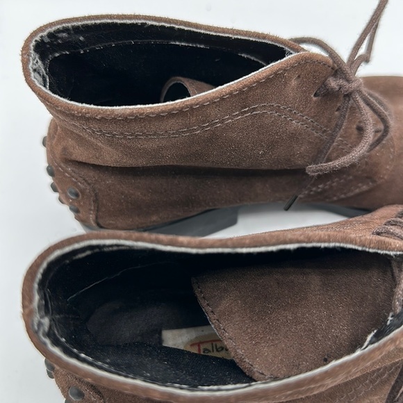 Talbots brown suede ankle booties, size 6AA - Picture 8 of 9